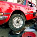 What fine does a motorist face for repairing a car in the yard?